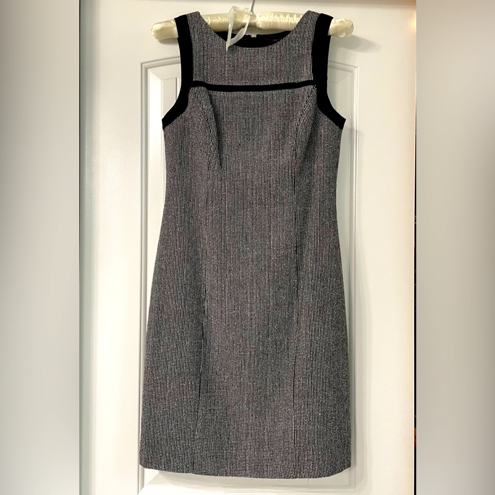Black/white Tweed Sheath Dress